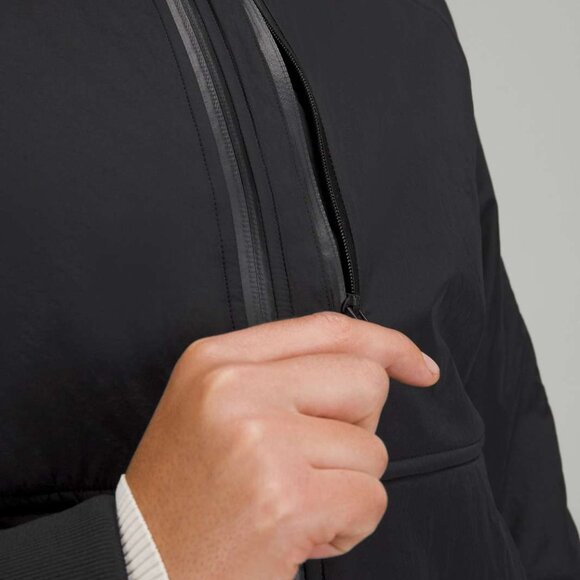 Lululemon Short Insulated Bomber Jacket in Black - Picture 8 of 9